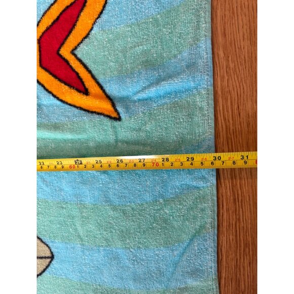 Colorful Fish Beach Towel Water Blue Green 55” x30" Cotton Sultans Linens - Picture 5 of 8